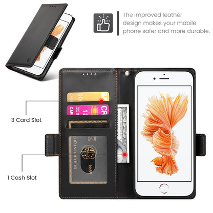 iPhone 8 Wallet Case - Luxury Magnetic PU Leather Flip Cover with Card Slots, Stand & Shockproof Protection