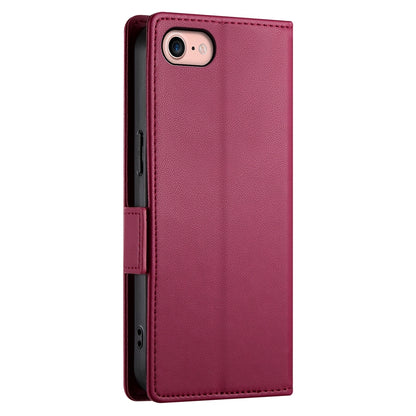 iPhone SE 2022 Wallet Case - Luxury Magnetic PU Leather Flip Cover with Card Slots, Stand & Shockproof Protection