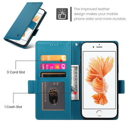 iPhone SE 2022 Wallet Case - Luxury Magnetic PU Leather Flip Cover with Card Slots, Stand & Shockproof Protection