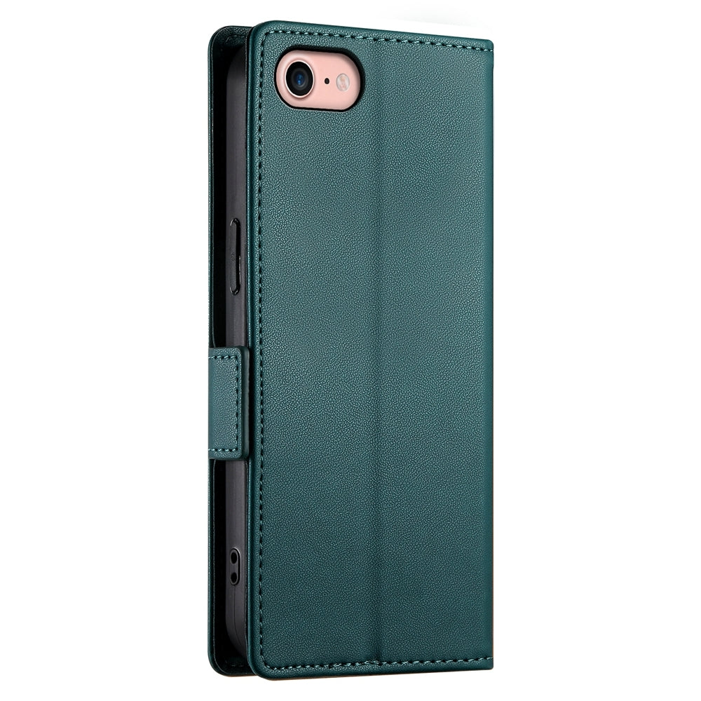 iPhone 8 Wallet Case - Luxury Magnetic PU Leather Flip Cover with Card Slots, Stand & Shockproof Protection