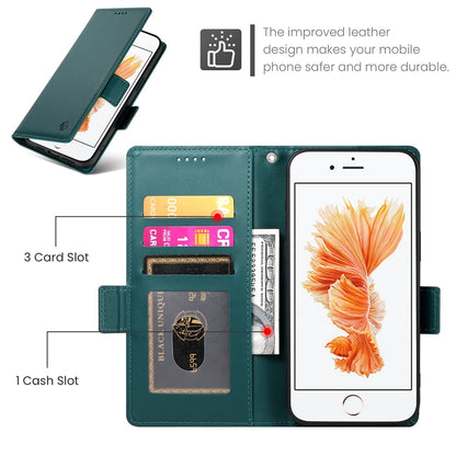 iPhone 8 Wallet Case - Luxury Magnetic PU Leather Flip Cover with Card Slots, Stand & Shockproof Protection