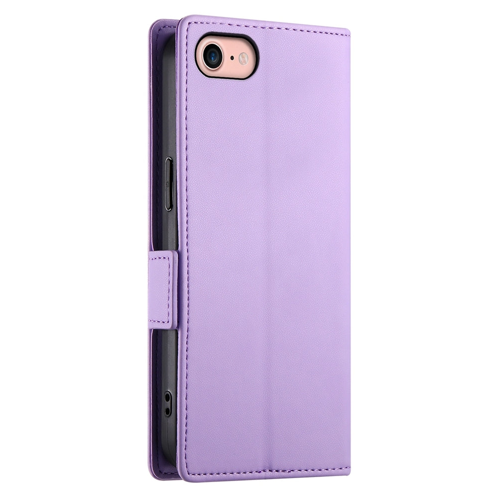 iPhone SE 2020 Wallet Case - Luxury Magnetic PU Leather Flip Cover with Card Slots, Stand & Shockproof Protection