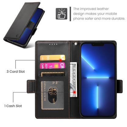 iPhone 13 Pro Max Wallet Case - Luxury Magnetic PU Leather Flip Cover with Card Slots, Stand & Shockproof Protection
