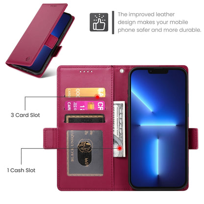 iPhone 13 Pro Max Wallet Case - Luxury Magnetic PU Leather Flip Cover with Card Slots, Stand & Shockproof Protection