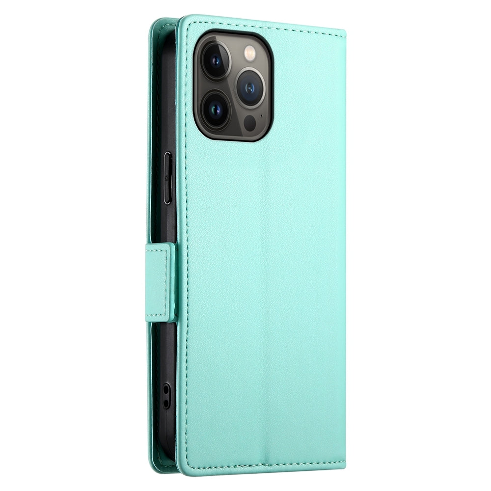 iPhone 13 Pro Max Wallet Case - Luxury Magnetic PU Leather Flip Cover with Card Slots, Stand & Shockproof Protection