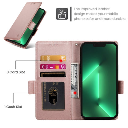 iPhone 13 Pro Wallet Case - Luxury Magnetic PU Leather Flip Cover with Card Slots, Stand & Shockproof Protection
