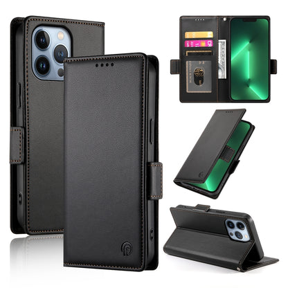 iPhone 13 Pro Wallet Case - Luxury Magnetic PU Leather Flip Cover with Card Slots, Stand & Shockproof Protection
