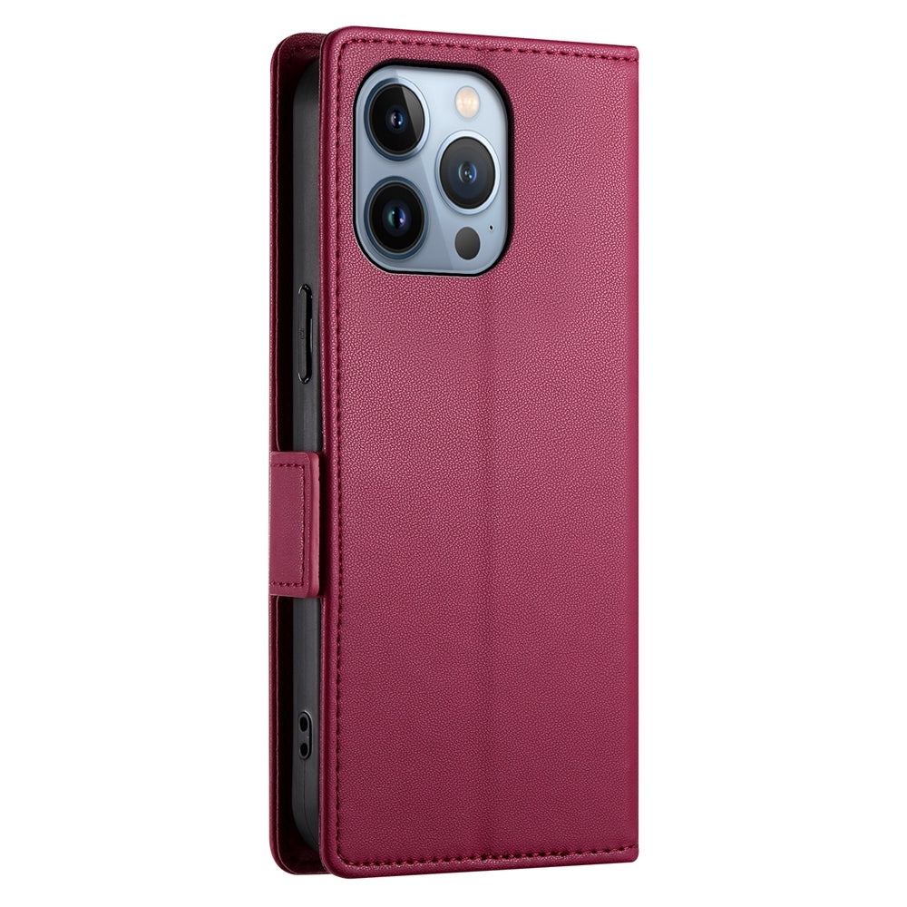iPhone 13 Pro Wallet Case - Luxury Magnetic PU Leather Flip Cover with Card Slots, Stand & Shockproof Protection