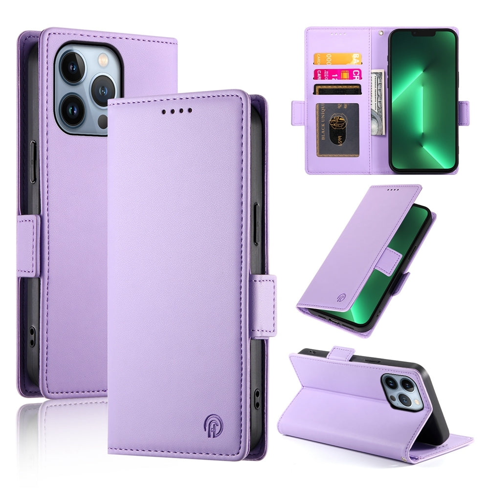 iPhone 13 Pro Wallet Case - Luxury Magnetic PU Leather Flip Cover with Card Slots, Stand & Shockproof Protection