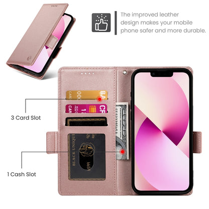 iPhone 13 Wallet Case - Luxury Magnetic PU Leather Flip Cover with Card Slots, Stand & Shockproof Protection