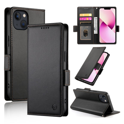 iPhone 13 Wallet Case - Luxury Magnetic PU Leather Flip Cover with Card Slots, Stand & Shockproof Protection