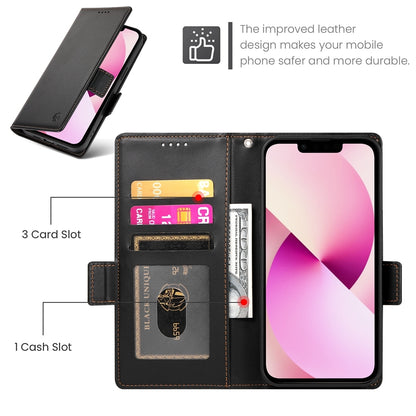 iPhone 13 Wallet Case - Luxury Magnetic PU Leather Flip Cover with Card Slots, Stand & Shockproof Protection