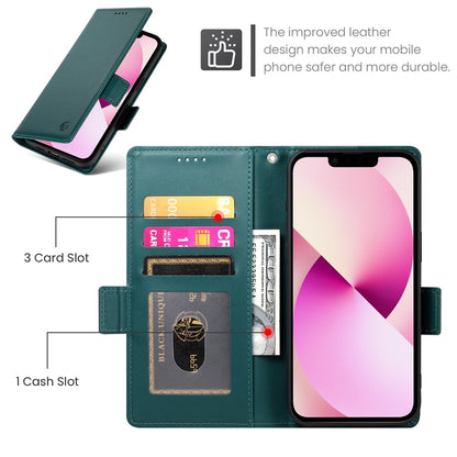 iPhone 13 Wallet Case - Luxury Magnetic PU Leather Flip Cover with Card Slots, Stand & Shockproof Protection