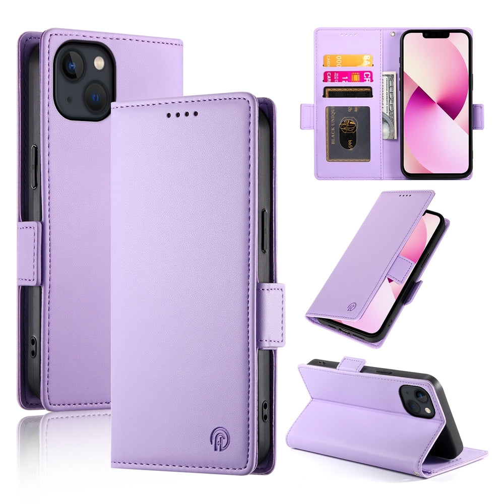 iPhone 13 Wallet Case - Luxury Magnetic PU Leather Flip Cover with Card Slots, Stand & Shockproof Protection