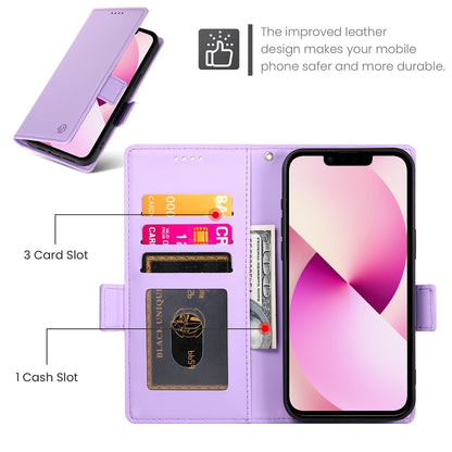 iPhone 13 Wallet Case - Luxury Magnetic PU Leather Flip Cover with Card Slots, Stand & Shockproof Protection