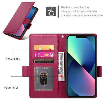 iPhone 13 mini Wallet Case - Luxury Magnetic PU Leather Flip Cover with Card Slots, Stand & Shockproof Protection