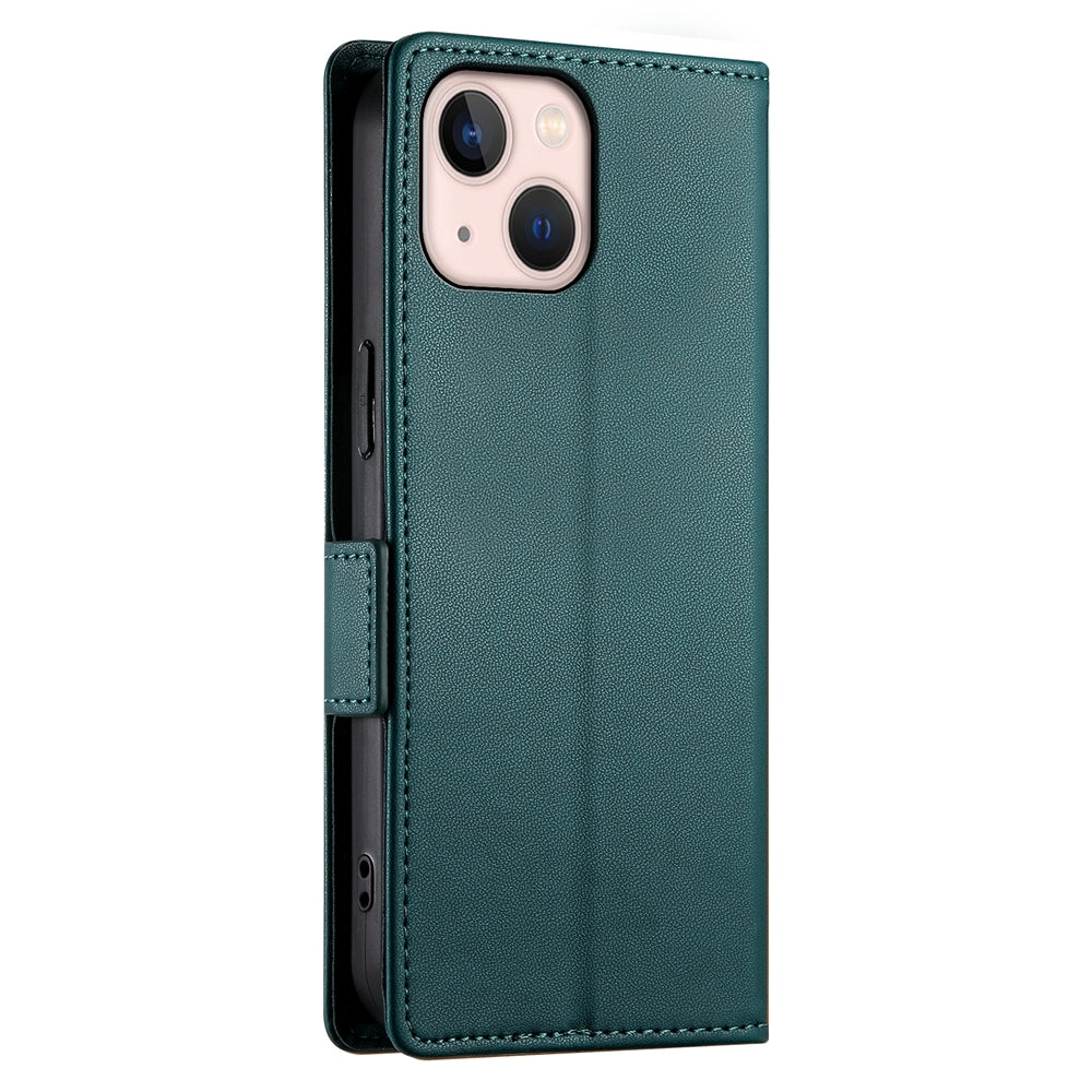 iPhone 13 mini Wallet Case - Luxury Magnetic PU Leather Flip Cover with Card Slots, Stand & Shockproof Protection
