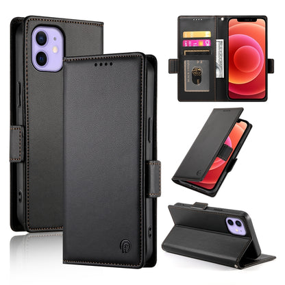 iPhone 12/12 Pro Wallet Case - Luxury Magnetic PU Leather Flip Cover with Card Slots, Stand & Shockproof Protection