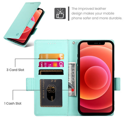 iPhone 12/12 Pro Wallet Case - Luxury Magnetic PU Leather Flip Cover with Card Slots, Stand & Shockproof Protection