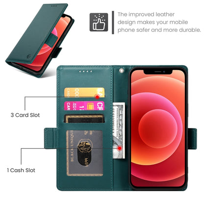 iPhone 12/12 Pro Wallet Case - Luxury Magnetic PU Leather Flip Cover with Card Slots, Stand & Shockproof Protection