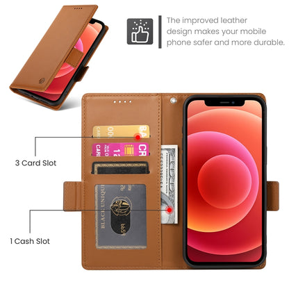 iPhone 12/12 Pro Wallet Case - Luxury Magnetic PU Leather Flip Cover with Card Slots, Stand & Shockproof Protection