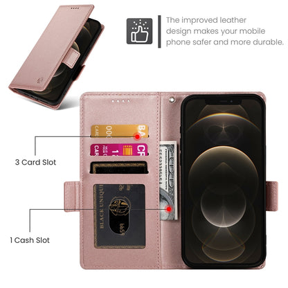 iPhone 12 Pro Max Wallet Case - Luxury Magnetic PU Leather Flip Cover with Card Slots, Stand & Shockproof Protection