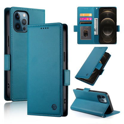iPhone 12 Pro Max Wallet Case - Luxury Magnetic PU Leather Flip Cover with Card Slots, Stand & Shockproof Protection
