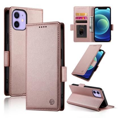 iPhone 12 mini Wallet Case - Luxury Magnetic PU Leather Flip Cover with Card Slots, Stand & Shockproof Protection