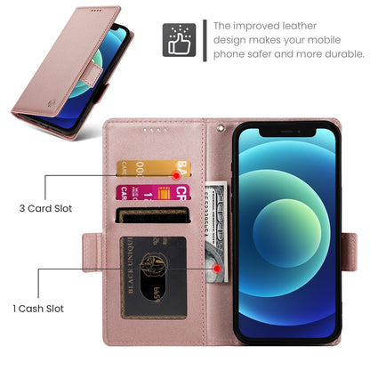 iPhone 12 mini Wallet Case - Luxury Magnetic PU Leather Flip Cover with Card Slots, Stand & Shockproof Protection