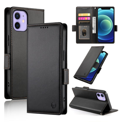 iPhone 12 mini Wallet Case - Luxury Magnetic PU Leather Flip Cover with Card Slots, Stand & Shockproof Protection