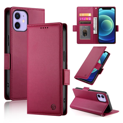 iPhone 12 mini Wallet Case - Luxury Magnetic PU Leather Flip Cover with Card Slots, Stand & Shockproof Protection