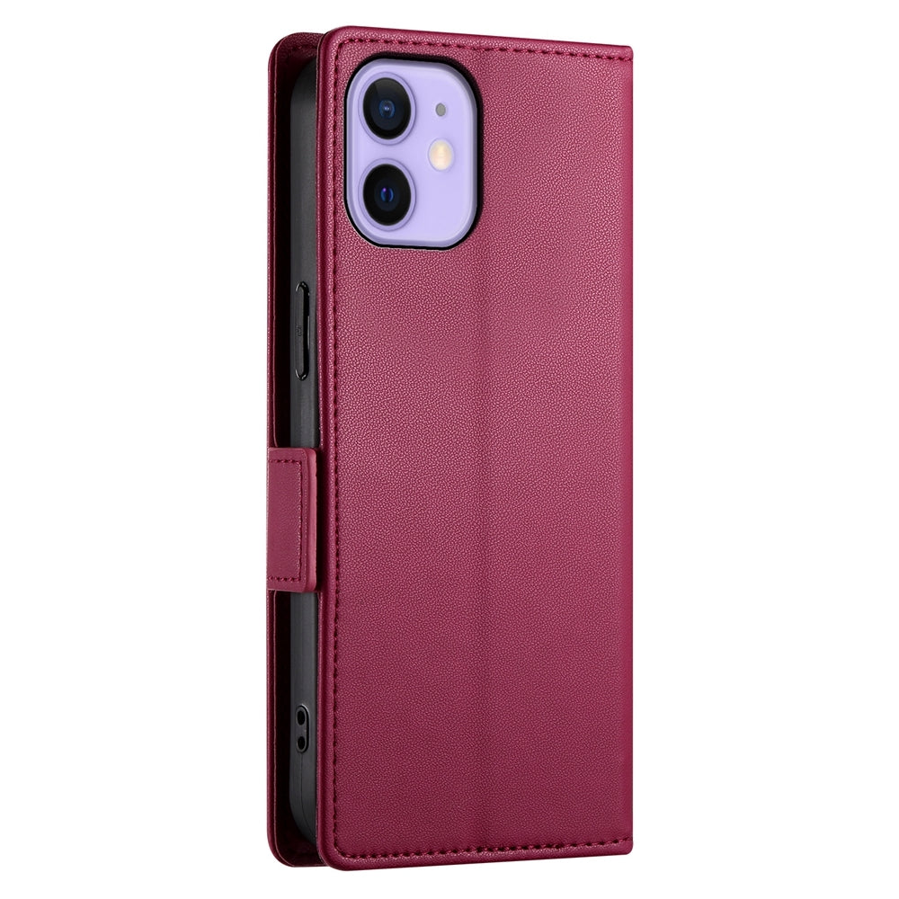 iPhone 12 mini Wallet Case - Luxury Magnetic PU Leather Flip Cover with Card Slots, Stand & Shockproof Protection