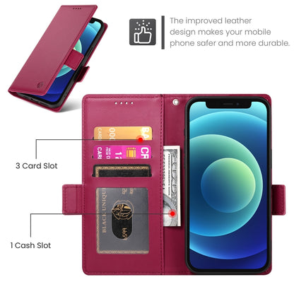 iPhone 12 mini Wallet Case - Luxury Magnetic PU Leather Flip Cover with Card Slots, Stand & Shockproof Protection