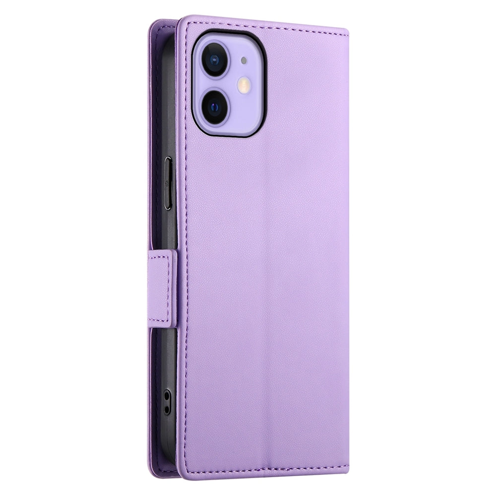 iPhone 12 mini Wallet Case - Luxury Magnetic PU Leather Flip Cover with Card Slots, Stand & Shockproof Protection