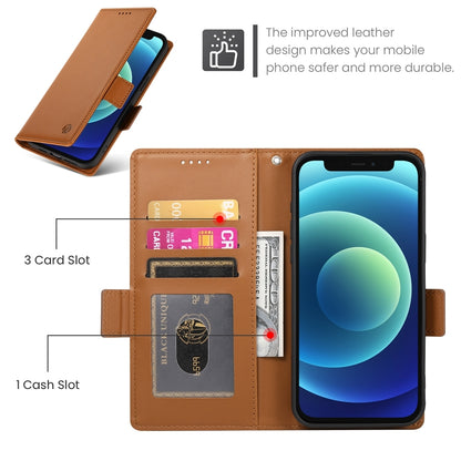 iPhone 12 mini Wallet Case - Luxury Magnetic PU Leather Flip Cover with Card Slots, Stand & Shockproof Protection