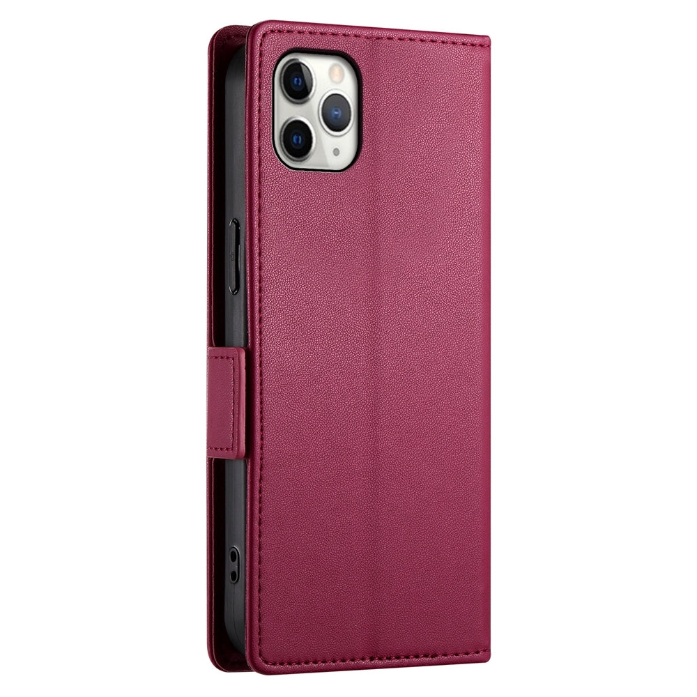 iPhone 11 Pro Max Wallet Case - Luxury Magnetic PU Leather Flip Cover with Card Slots, Stand & Shockproof Protection