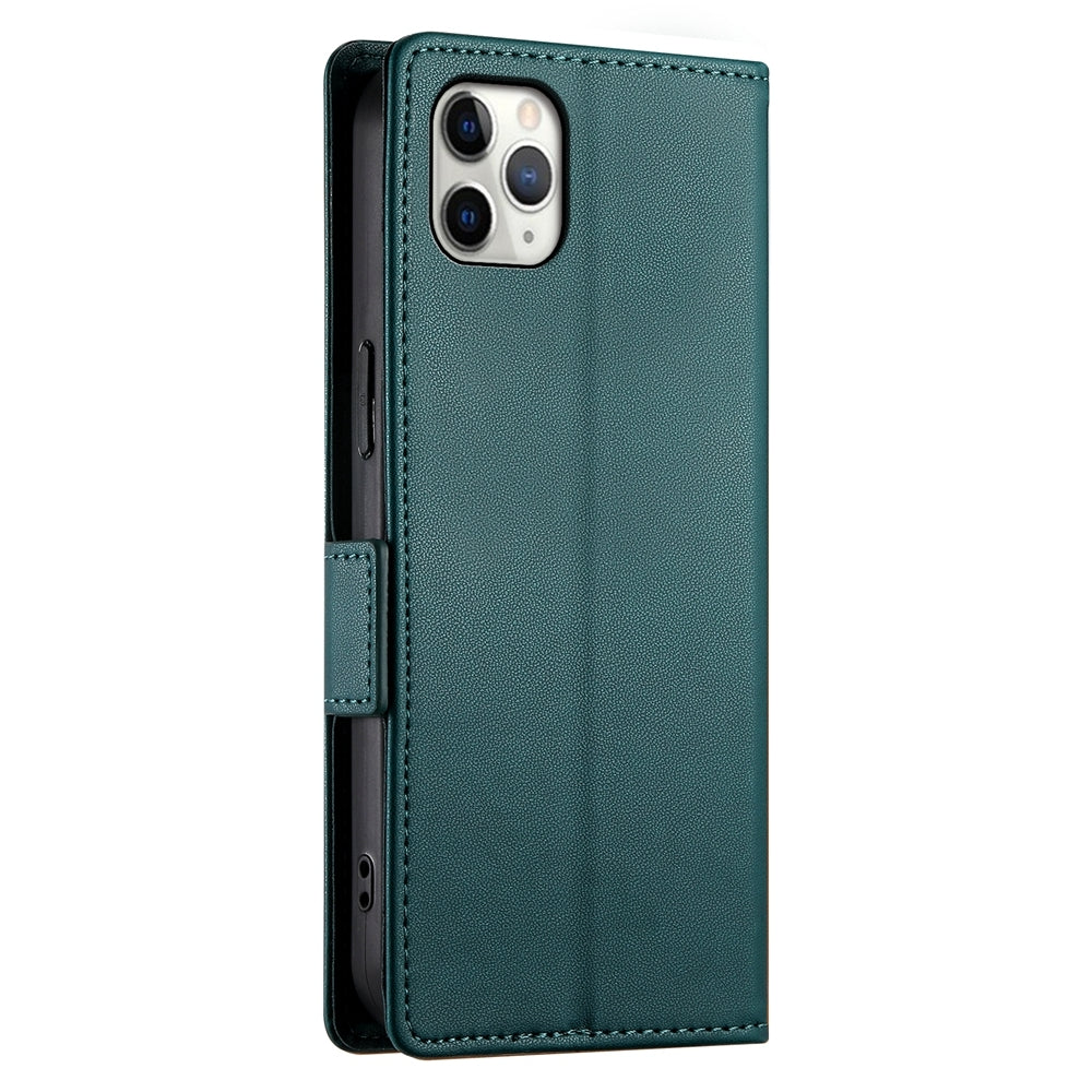 iPhone 11 Pro Max Wallet Case - Luxury Magnetic PU Leather Flip Cover with Card Slots, Stand & Shockproof Protection