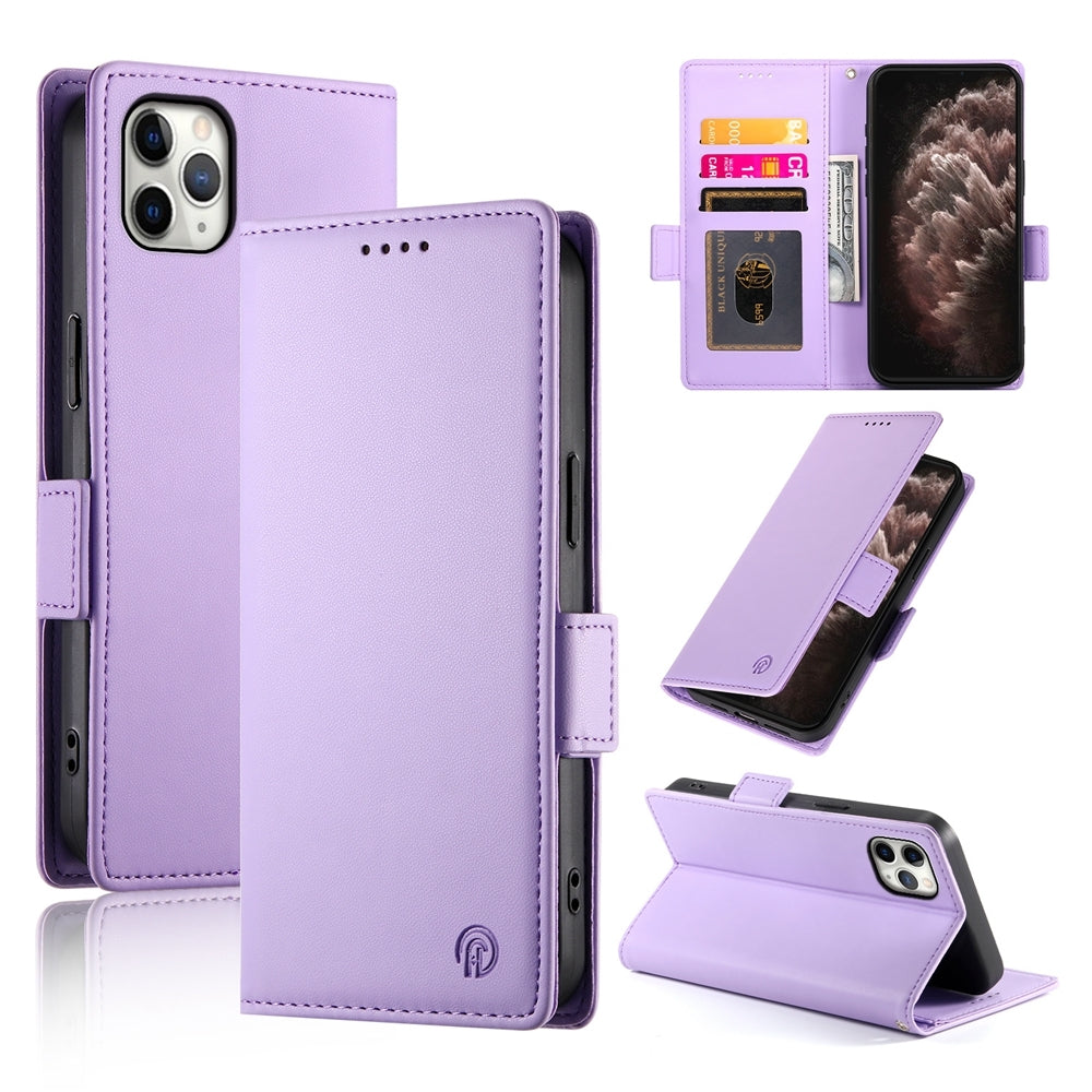 iPhone 11 Pro Max Wallet Case - Luxury Magnetic PU Leather Flip Cover with Card Slots, Stand & Shockproof Protection