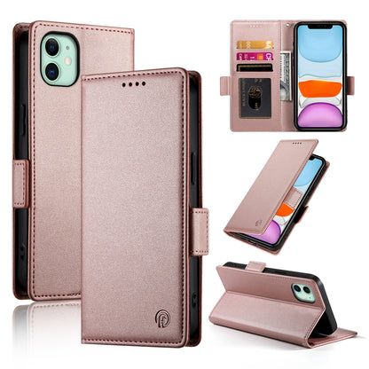 iPhone 11 Wallet Case - Luxury Magnetic PU Leather Flip Cover with Card Slots, Stand & Shockproof Protection