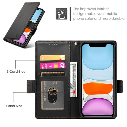 iPhone 11 Wallet Case - Luxury Magnetic PU Leather Flip Cover with Card Slots, Stand & Shockproof Protection