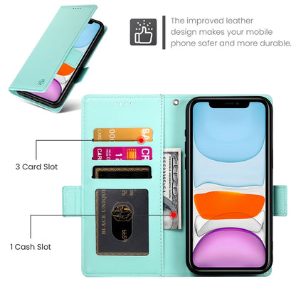 iPhone 11 Wallet Case - Luxury Magnetic PU Leather Flip Cover with Card Slots, Stand & Shockproof Protection