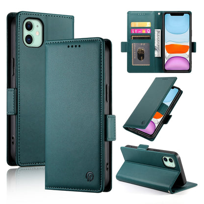 iPhone 11 Wallet Case - Luxury Magnetic PU Leather Flip Cover with Card Slots, Stand & Shockproof Protection