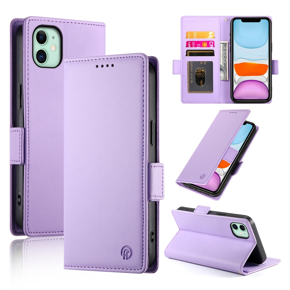 iPhone 11 Wallet Case - Luxury Magnetic PU Leather Flip Cover with Card Slots, Stand & Shockproof Protection