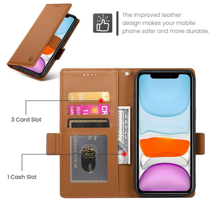 iPhone 11 Wallet Case - Luxury Magnetic PU Leather Flip Cover with Card Slots, Stand & Shockproof Protection