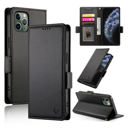 iPhone 11 Pro Wallet Case - Luxury Magnetic PU Leather Flip Cover with Card Slots, Stand & Shockproof Protection