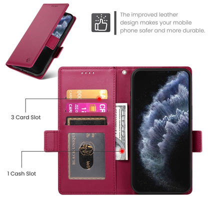 iPhone 11 Pro Wallet Case - Luxury Magnetic PU Leather Flip Cover with Card Slots, Stand & Shockproof Protection