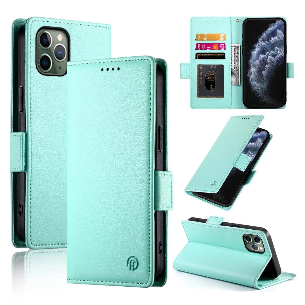 iPhone 11 Pro Wallet Case - Luxury Magnetic PU Leather Flip Cover with Card Slots, Stand & Shockproof Protection