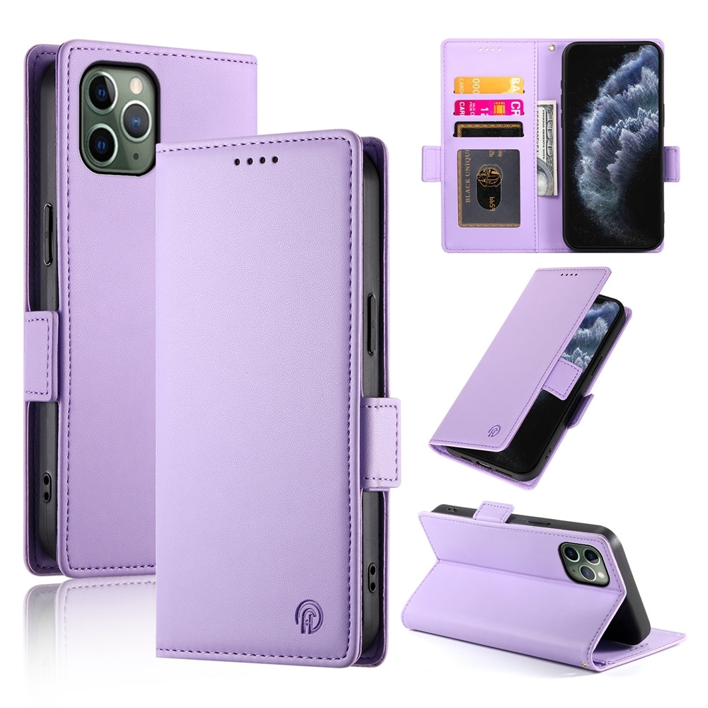 iPhone 11 Pro Wallet Case - Luxury Magnetic PU Leather Flip Cover with Card Slots, Stand & Shockproof Protection