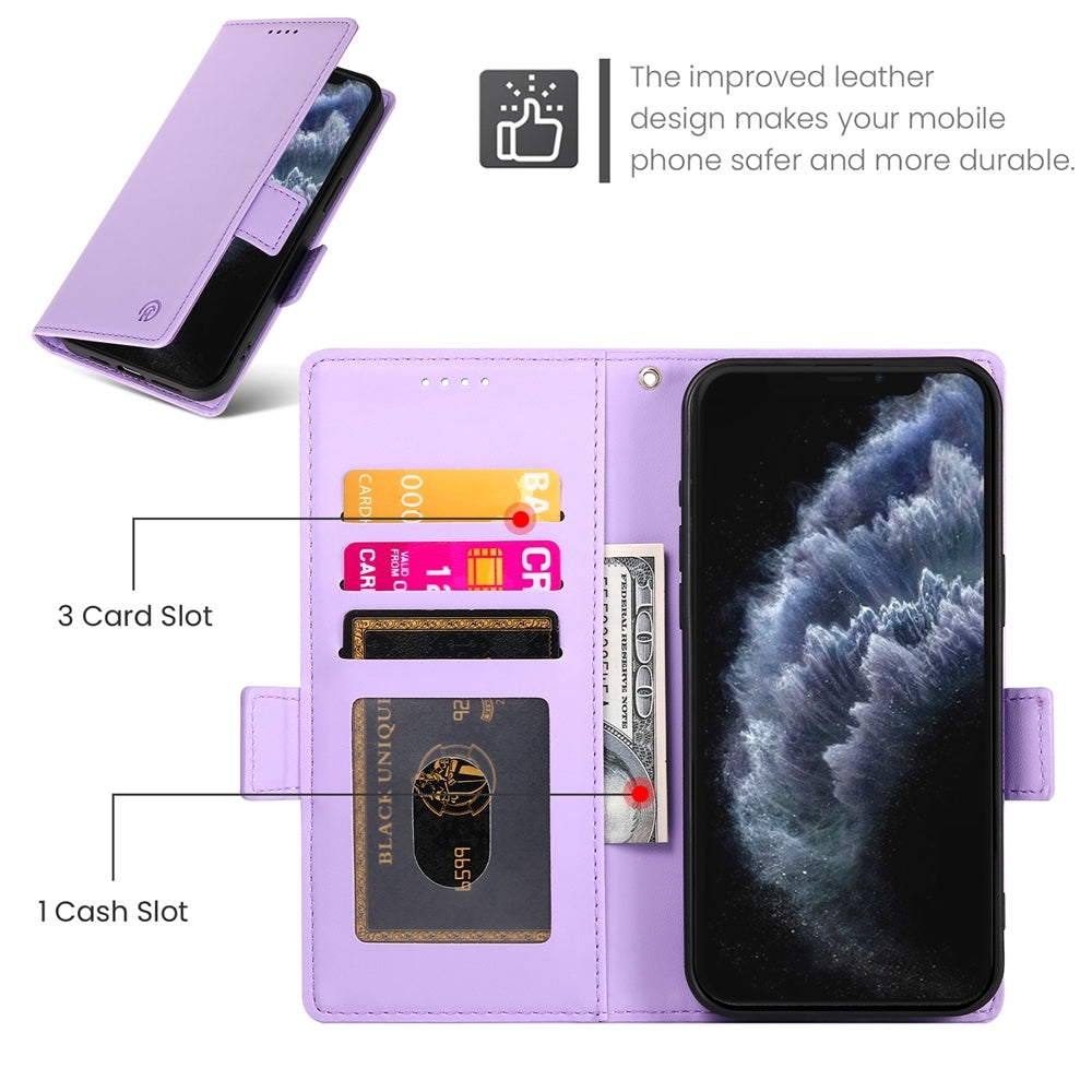 iPhone 11 Pro Wallet Case - Luxury Magnetic PU Leather Flip Cover with Card Slots, Stand & Shockproof Protection