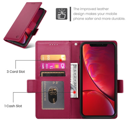 iPhone X/XS Wallet Case - Luxury Magnetic PU Leather Flip Cover with Card Slots, Stand & Shockproof Protection